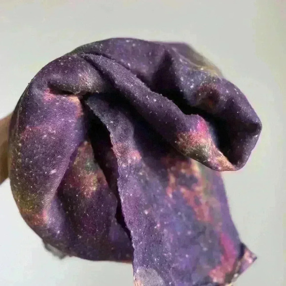 C’est Moi Galaxy Universe Space Pattern Spiritual Cosmic Boho Mutlicolour Scarf - Picture 4 of 10